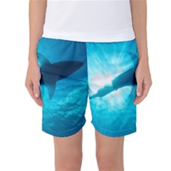 Great White Shark 6 Women s Basketball Shorts by trendistuff