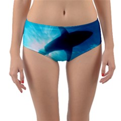 Great White Shark 6 Reversible Mid-waist Bikini Bottoms by trendistuff