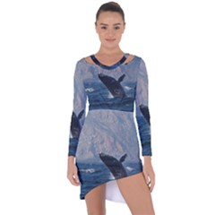 Humpback 1 Asymmetric Cut-out Shift Dress by trendistuff