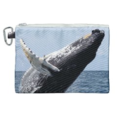 Humpback 2 Canvas Cosmetic Bag (xl) by trendistuff