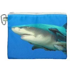 Lemon Shark Canvas Cosmetic Bag (xxl) by trendistuff