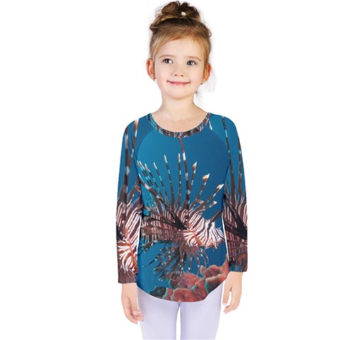 Lionfish 1 Kids  Long Sleeve Tee by trendistuff