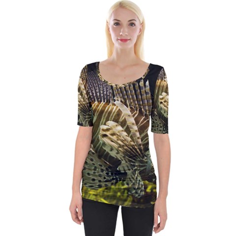 Lionfish 3 Wide Neckline Tee by trendistuff