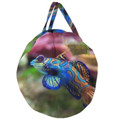 Mandarinfish 1 Giant Round Zipper Tote by trendistuff