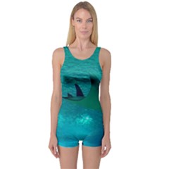 Manta Ray 1 One Piece Boyleg Swimsuit by trendistuff