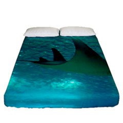 MANTA RAY 1 Fitted Sheet (Queen Size)