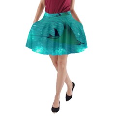 MANTA RAY 1 A-Line Pocket Skirt