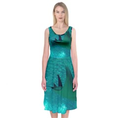 MANTA RAY 1 Midi Sleeveless Dress