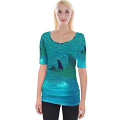 MANTA RAY 1 Wide Neckline Tee