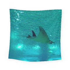 MANTA RAY 1 Square Tapestry (Small)