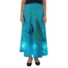 Manta Ray 1 Flared Maxi Skirt by trendistuff