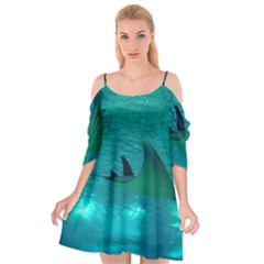 Manta Ray 1 Cutout Spaghetti Strap Chiffon Dress by trendistuff