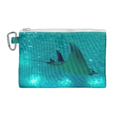 MANTA RAY 1 Canvas Cosmetic Bag (Large)