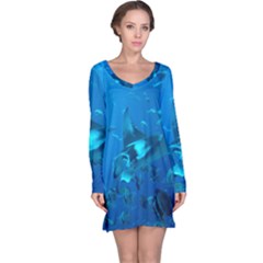 Manta Ray 2 Long Sleeve Nightdress by trendistuff