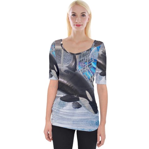 Orca 1 Wide Neckline Tee by trendistuff