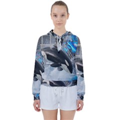 Orca 1 Women s Tie Up Sweat by trendistuff