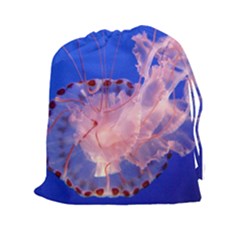 Purple Jellyfish Drawstring Pouches (xxl) by trendistuff