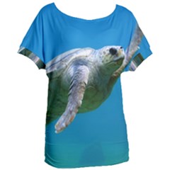 Sea Turtle 2 Women s Oversized Tee by trendistuff