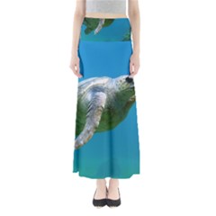 Sea Turtle 2 Full Length Maxi Skirt by trendistuff