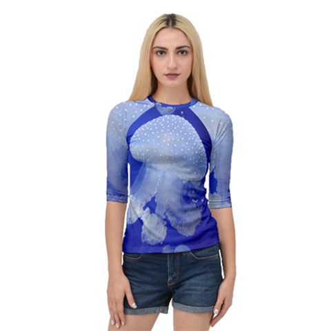 Spotted Jellyfish Quarter Sleeve Raglan Tee by trendistuff