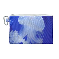Spotted Jellyfish Canvas Cosmetic Bag (large)