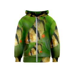 Tiger Barb Kids  Zipper Hoodie by trendistuff