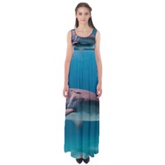 Tiger Shark 1 Empire Waist Maxi Dress by trendistuff