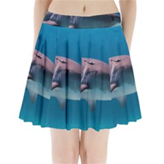 Tiger Shark 1 Pleated Mini Skirt by trendistuff