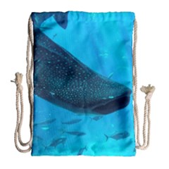 Whale Shark 2 Drawstring Bag (large) by trendistuff