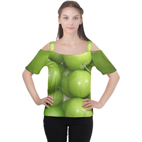 Apples 4 Cutout Shoulder Tee by trendistuff