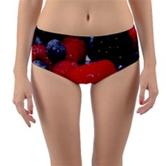 Berries 1 Reversible Mid-waist Bikini Bottoms by trendistuff