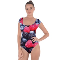 Berries 2 Short Sleeve Leotard  by trendistuff