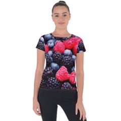 Berries 2 Short Sleeve Sports Top  by trendistuff