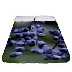 Blueberries 2 Fitted Sheet (california King Size) by trendistuff