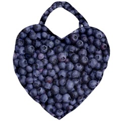 Blueberries 3 Giant Heart Shaped Tote by trendistuff