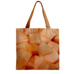 CANTALOUPE Zipper Grocery Tote Bag