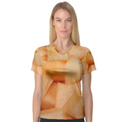 CANTALOUPE V-Neck Sport Mesh Tee