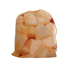 CANTALOUPE Drawstring Pouches (Extra Large)