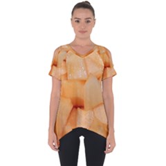 CANTALOUPE Cut Out Side Drop Tee