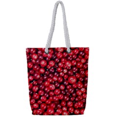 Cranberries 2 Full Print Rope Handle Tote (small) by trendistuff