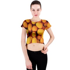 Kumquat 1 Crew Neck Crop Top by trendistuff