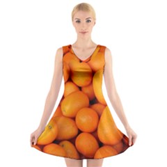 Kumquat 2 V-neck Sleeveless Skater Dress