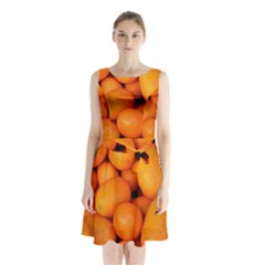 Kumquat 2 Sleeveless Waist Tie Chiffon Dress by trendistuff