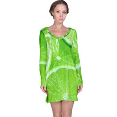 Limes 2 Long Sleeve Nightdress by trendistuff