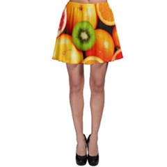 Mixed Fruit 1 Skater Skirt by trendistuff