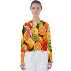 Mixed Fruit 1 Women s Slouchy Sweat by trendistuff