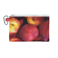 Nectarines Canvas Cosmetic Bag (medium) by trendistuff