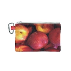 Nectarines Canvas Cosmetic Bag (small) by trendistuff