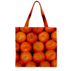 Oranges 1 Zipper Grocery Tote Bag by trendistuff