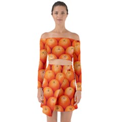 Oranges 2 Off Shoulder Top With Skirt Set by trendistuff